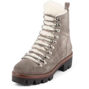 Jeffrey Campbell culver Sherpa combat boots lace 7